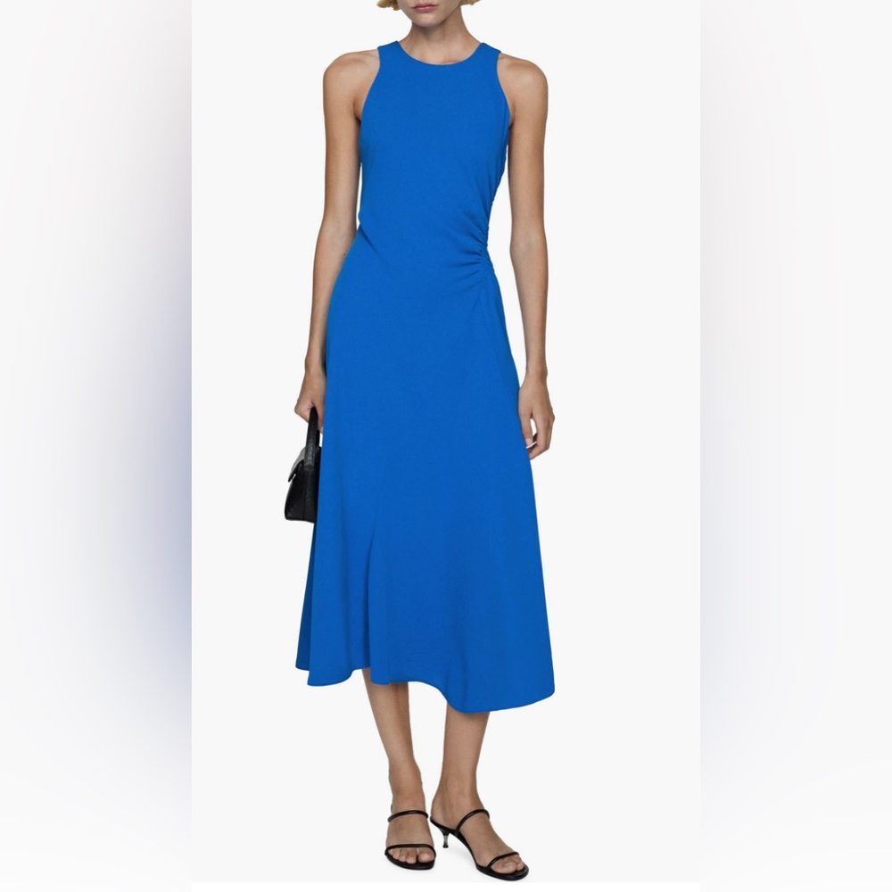 Mango Vibrant Blue Maxi Dress